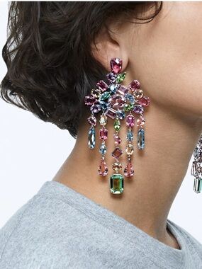 Swarovski Gema clip earrings pastel